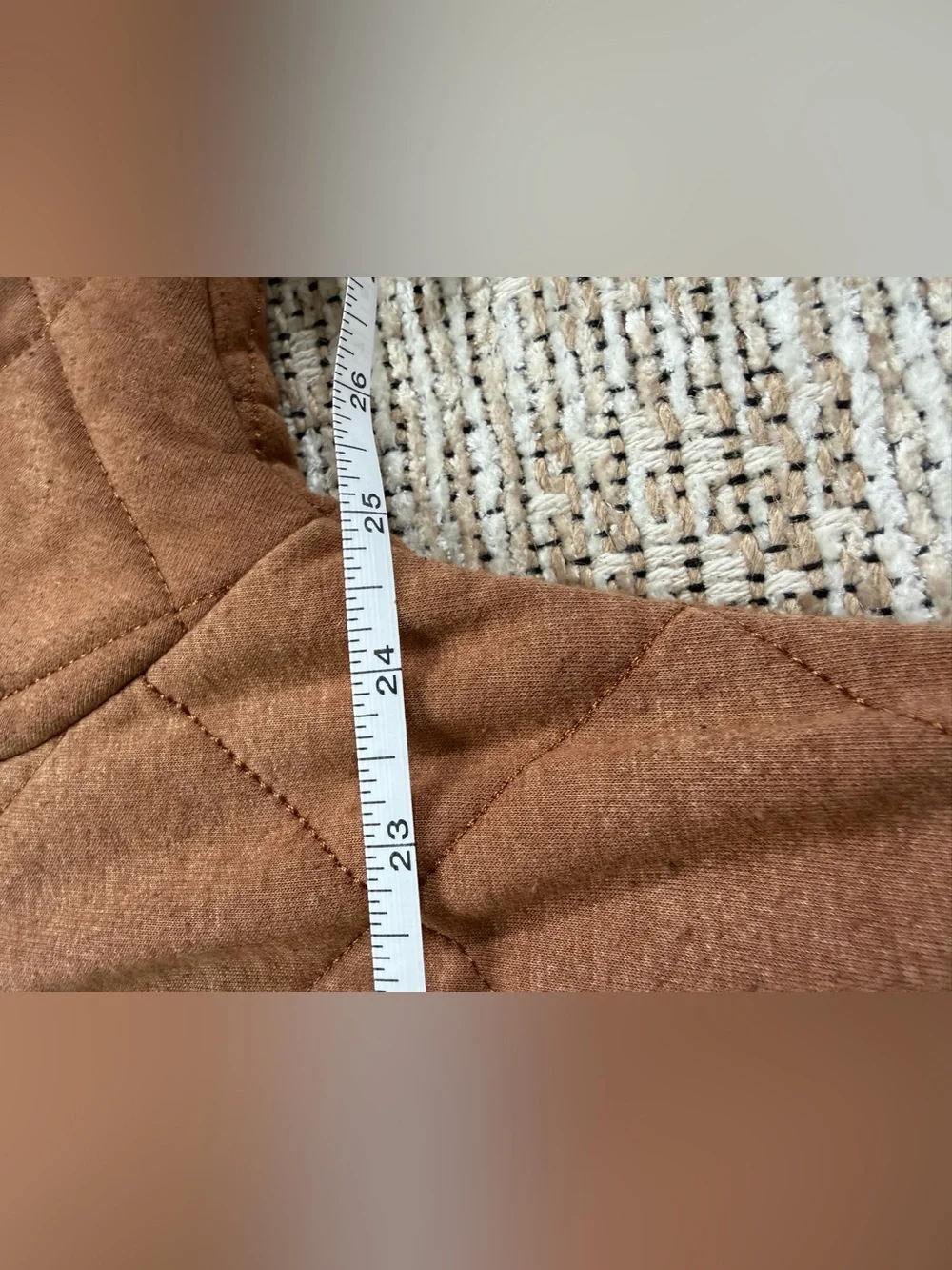 bagatelle camel brown Quilted Zip Jacket - Picture 13 of 16